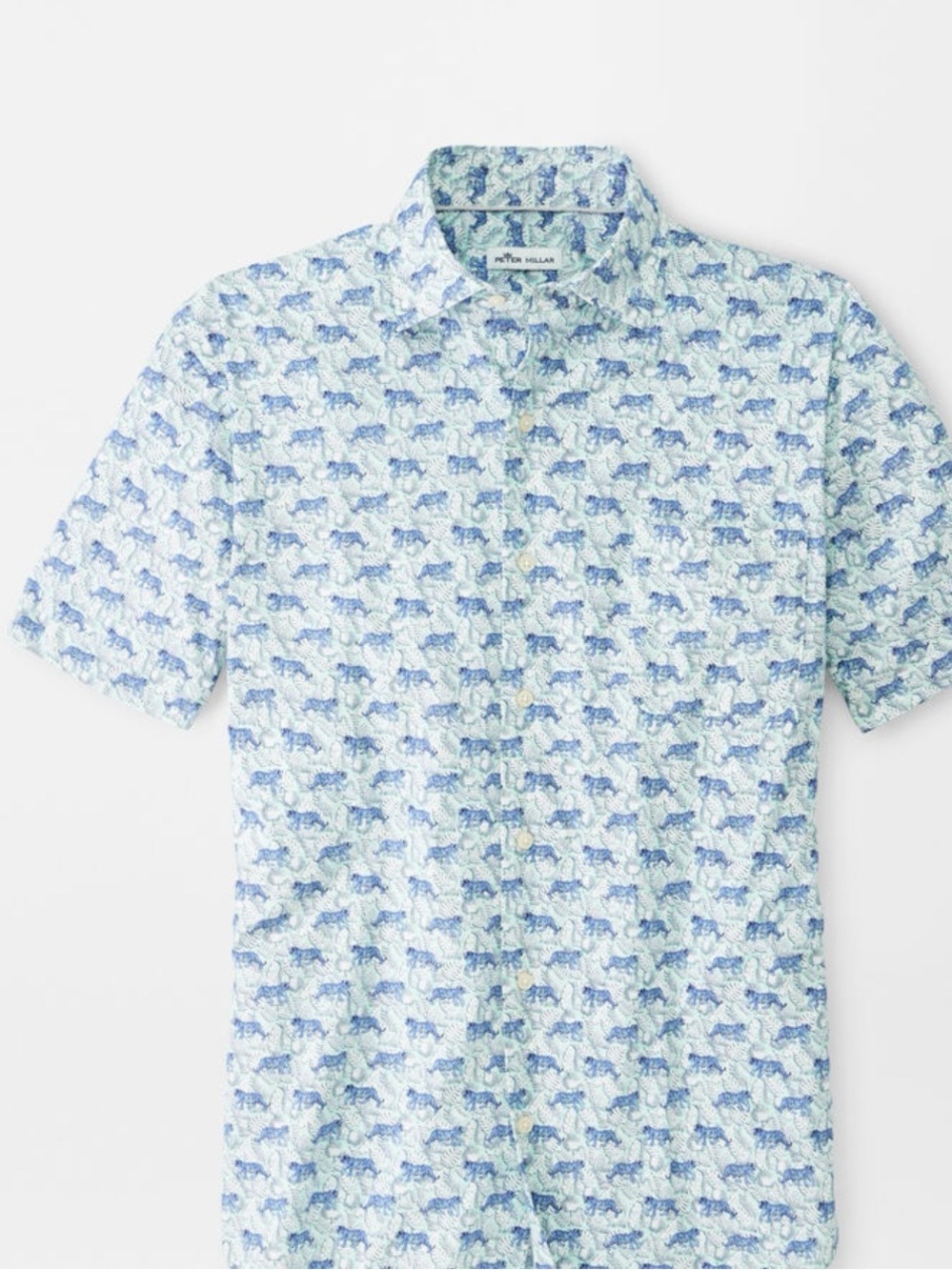 Peter Millar Jungle Exotic Cotton-Blend Sport Shirt